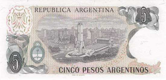 Argentinien p312a-2A 5 Pesos 1983